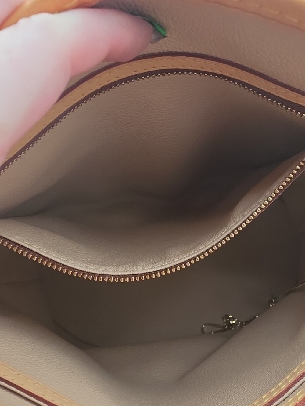 Louis Vuitton Brown Signiture Mono Canvas Petite Shoulder Bucket Bag (EUC)COA✨️ - Picture 13 of 16